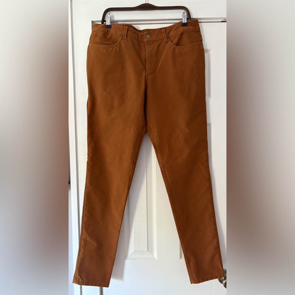 Lululemon ABC Slim Fit Tan Chinos Size 36‎ Like New